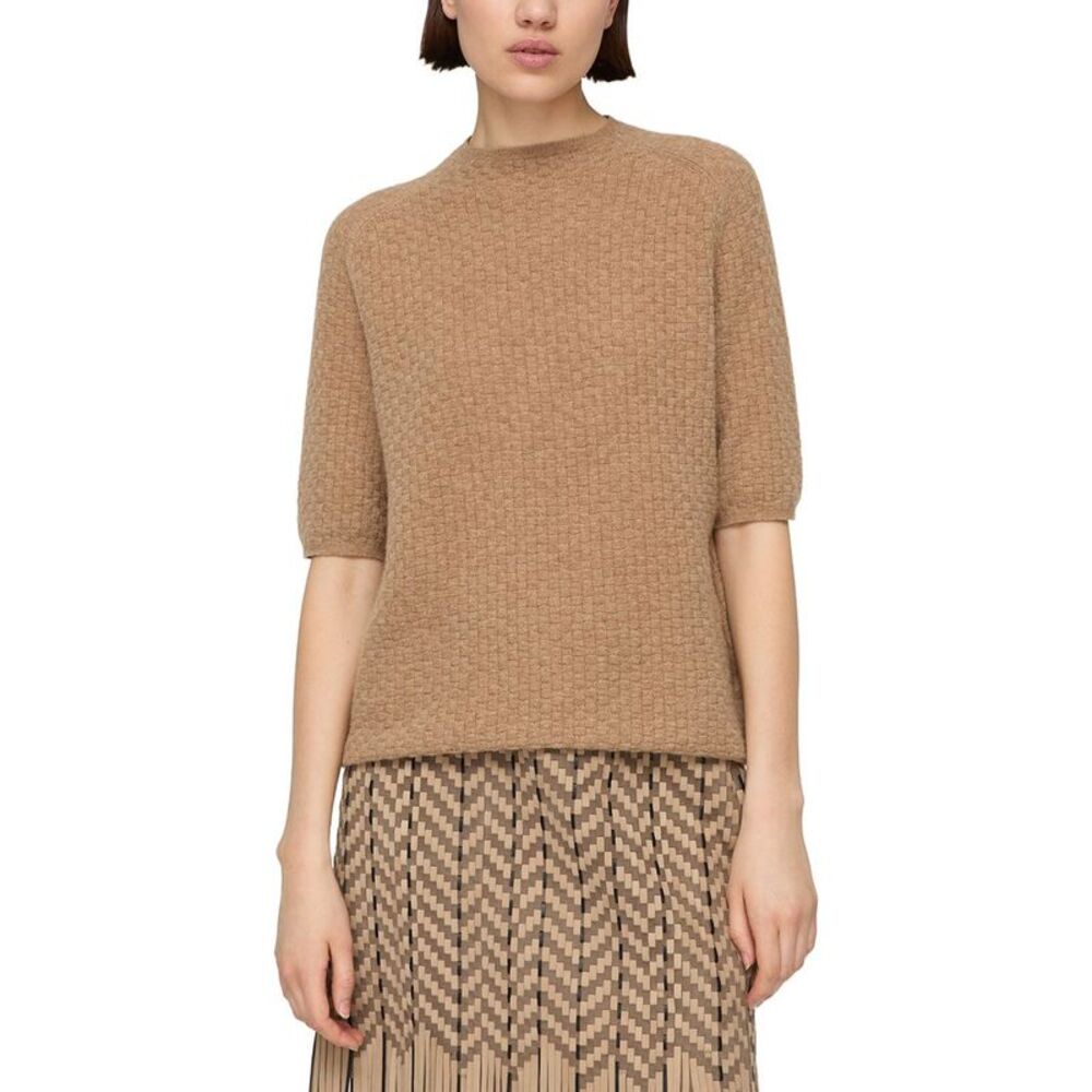 Lafayette 148 New York Womens  Basket Stitch Saddle Shoulder 100% Cashmere